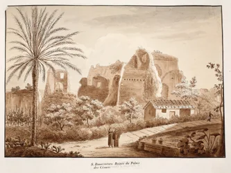 San Bonaventura und die Ruinen des Palastes der Cäsaren, 1833